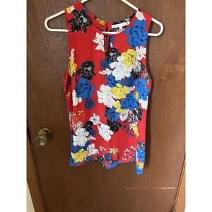 Violet & Claire Multicolored Size M Short Sleeve Blouse (A233)